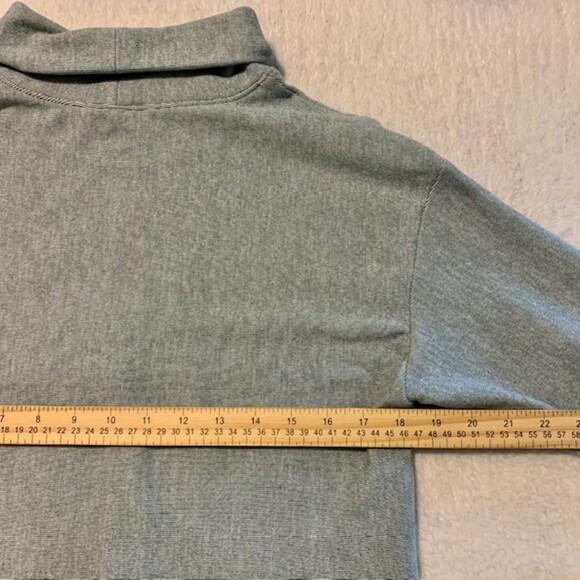 RBX Active Womens Light Blue Pin Striped Turtleneck Pullover Sweater Size Med - Picture 6 of 7